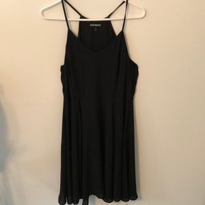 EXPRESS, Black skater dress (size 10)
